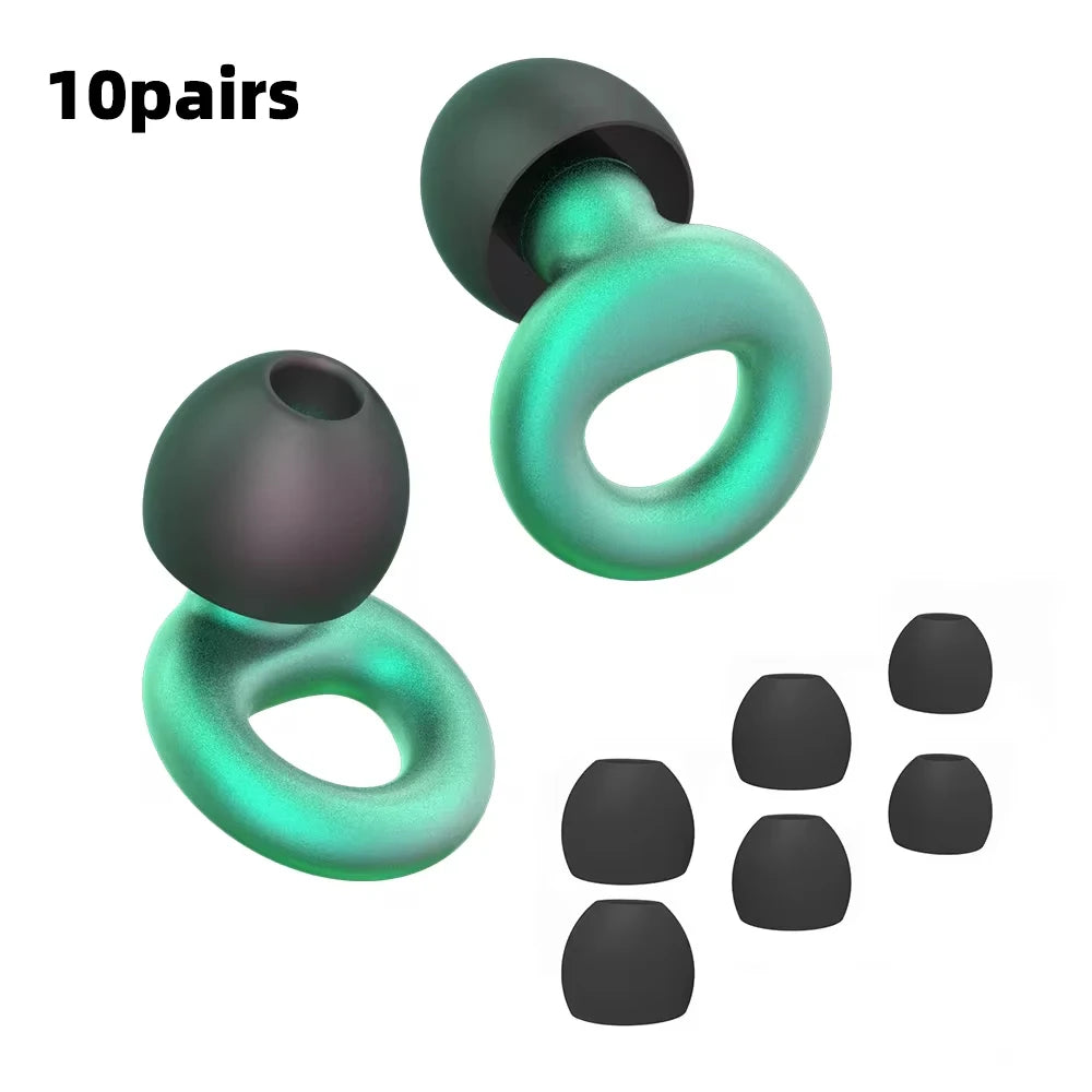 Quiet Ear Plugs For Noise Reduction Soft Reusable Hearing Protection