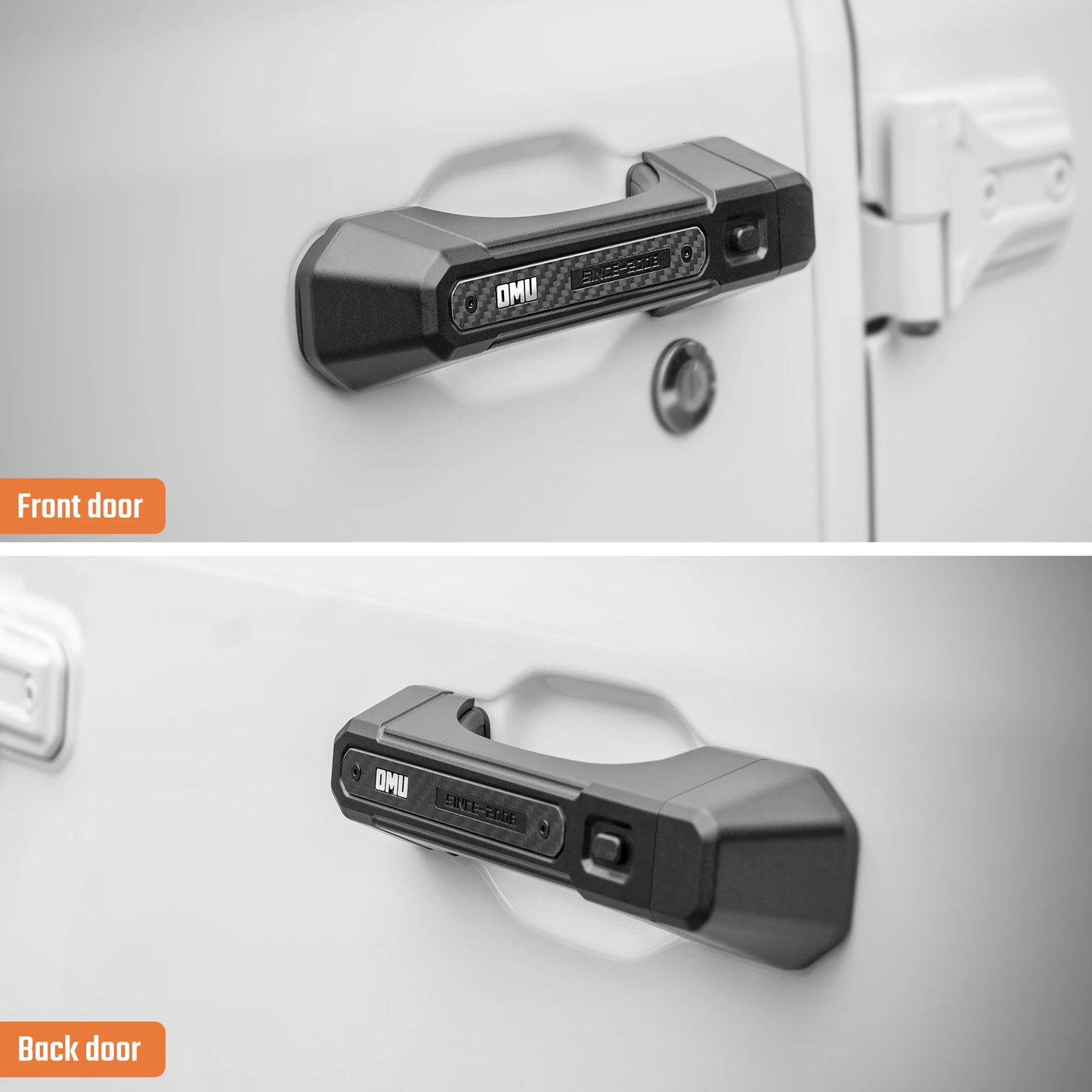 OMU Genesis Aluminum Door Handle Covers For Jeep Gladiator JT