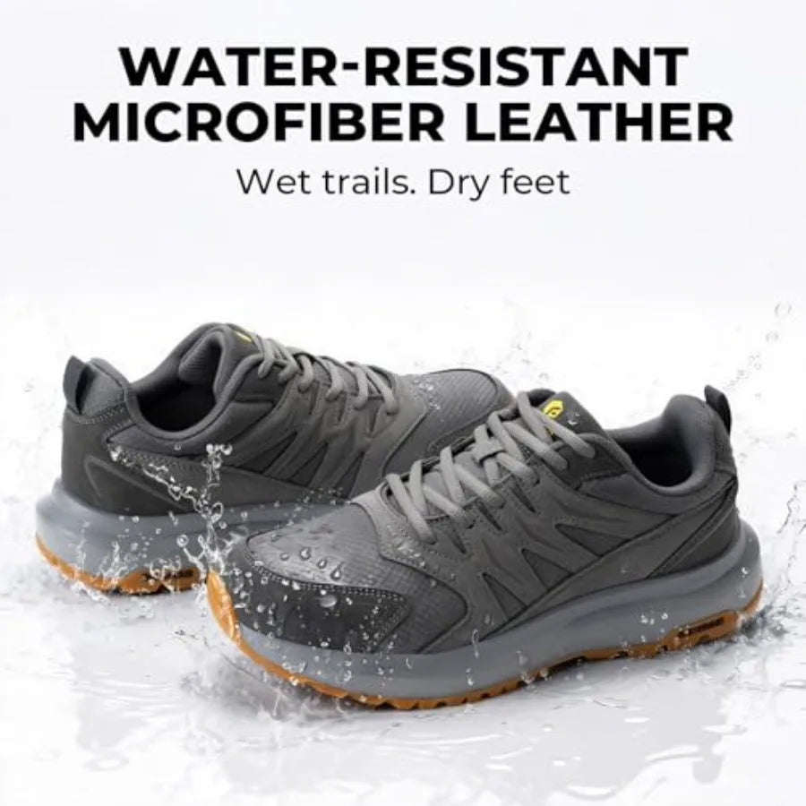 FitVille Men's Outdoor Hiking Shoes With High Traction Outsole