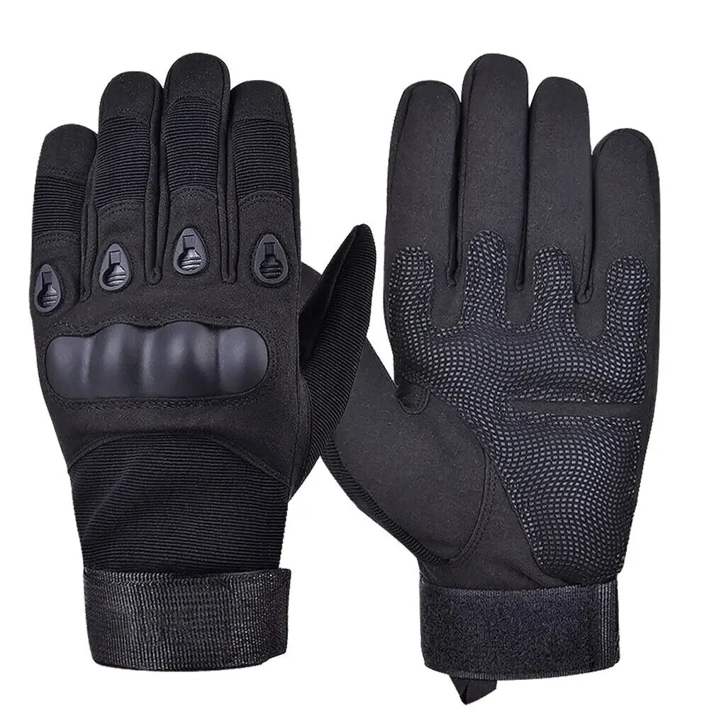 Unisex Tactical Motorcycle Gloves Knuckle Protection Full Finger Cycling