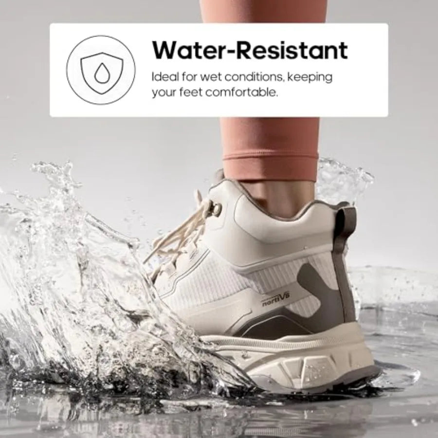 Unisex Waterproof Ankle Hiking Boots Lightweight For Outdoor Trekking
