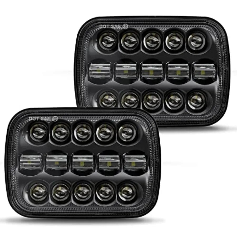 110W LED Headlights Sealed Beam Projector for Jeep Wrangler YJ
