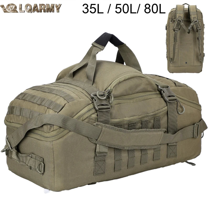 LQARMY Molle Tactical Backpack For Outdoor Hiking Camping Travel