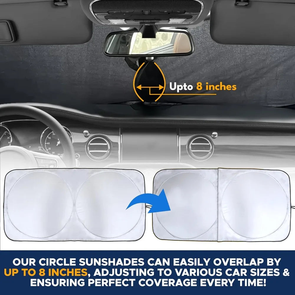Car Windshield Sunshade Blocks 99 Percent Heat Keeps Interior Cool