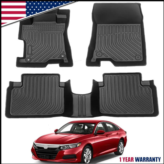 Accord 8th Gen All Weather Rubber Floor Mats 3D Waterproof
