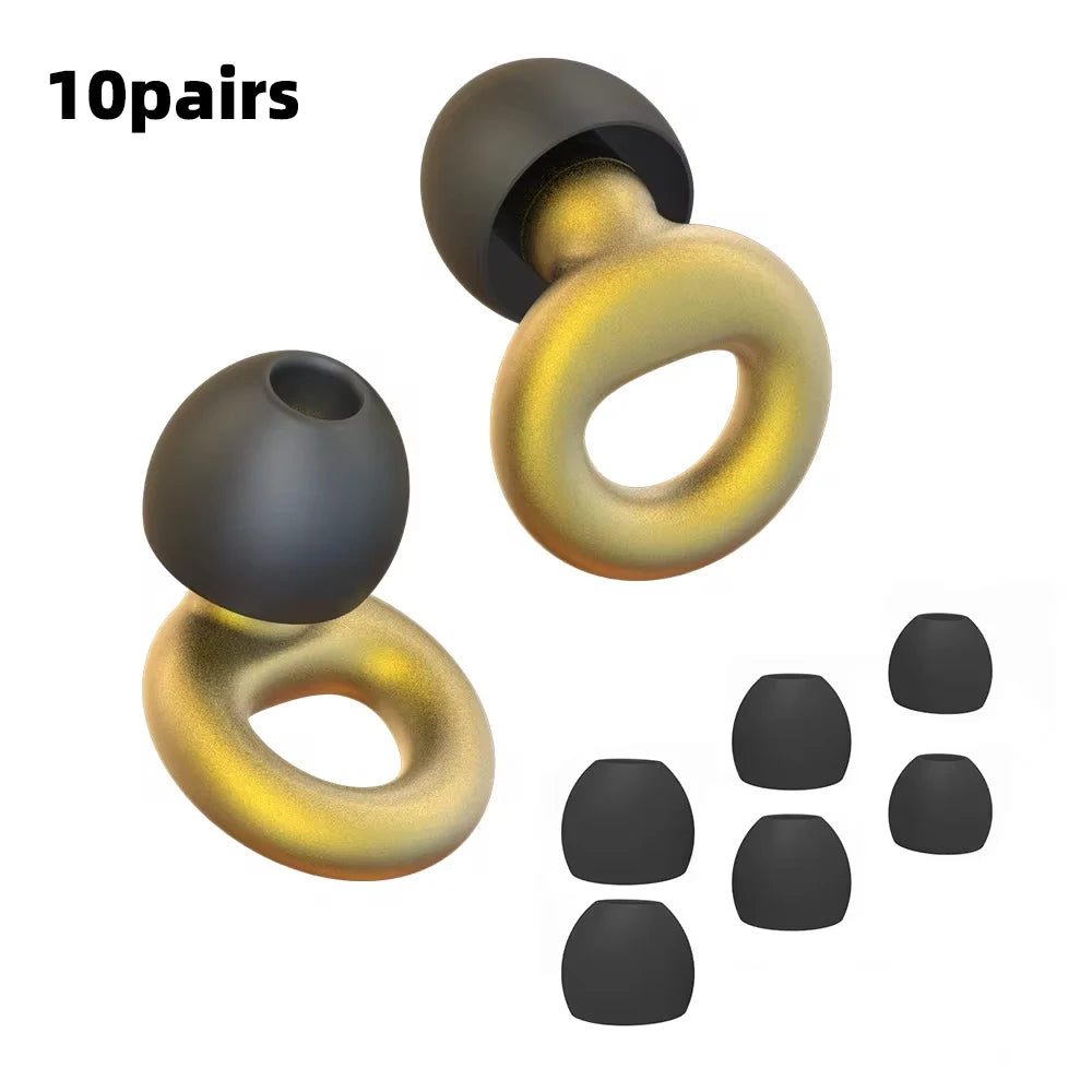 Quiet Ear Plugs For Noise Reduction Soft Reusable Hearing Protection
