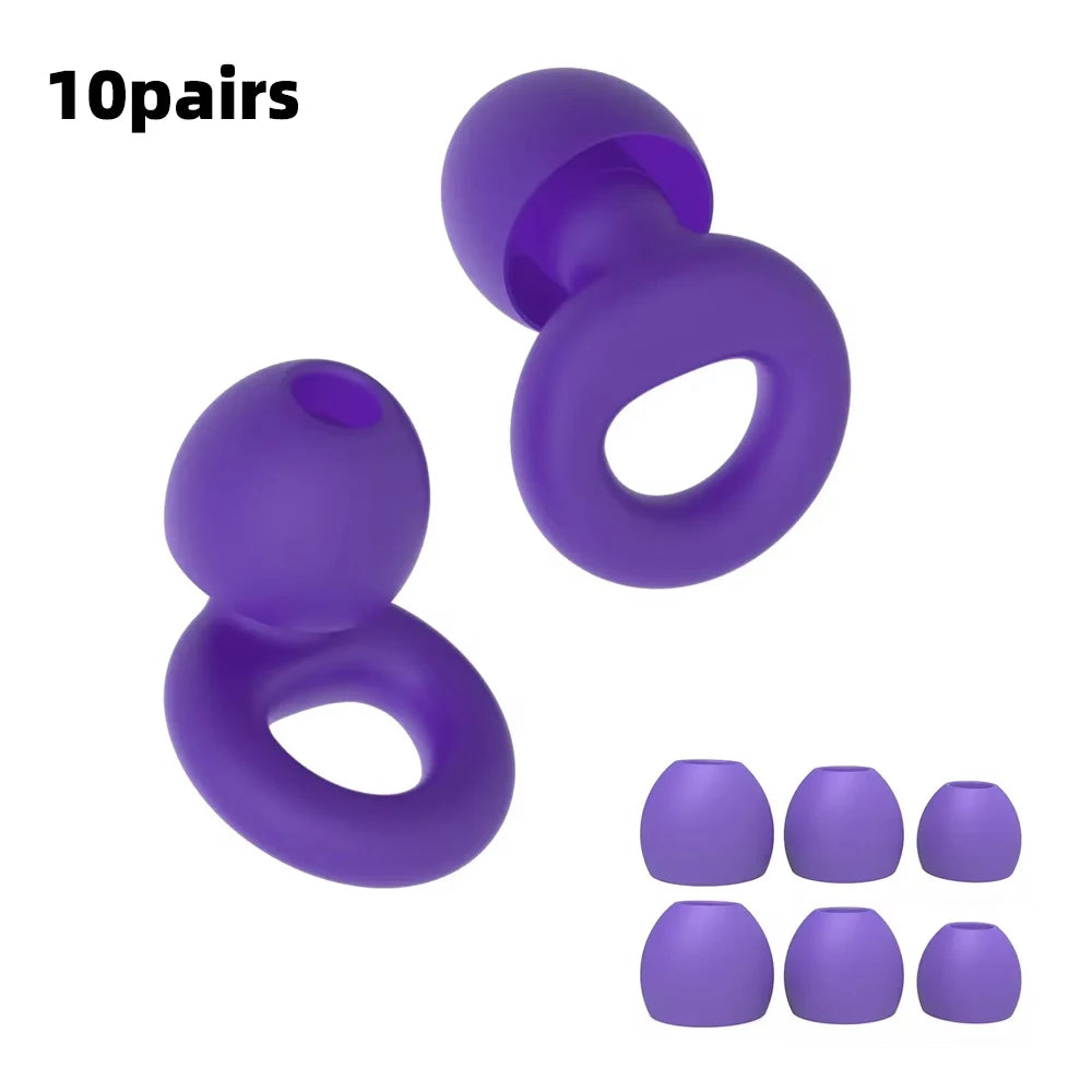 Quiet Ear Plugs For Noise Reduction Soft Reusable Hearing Protection