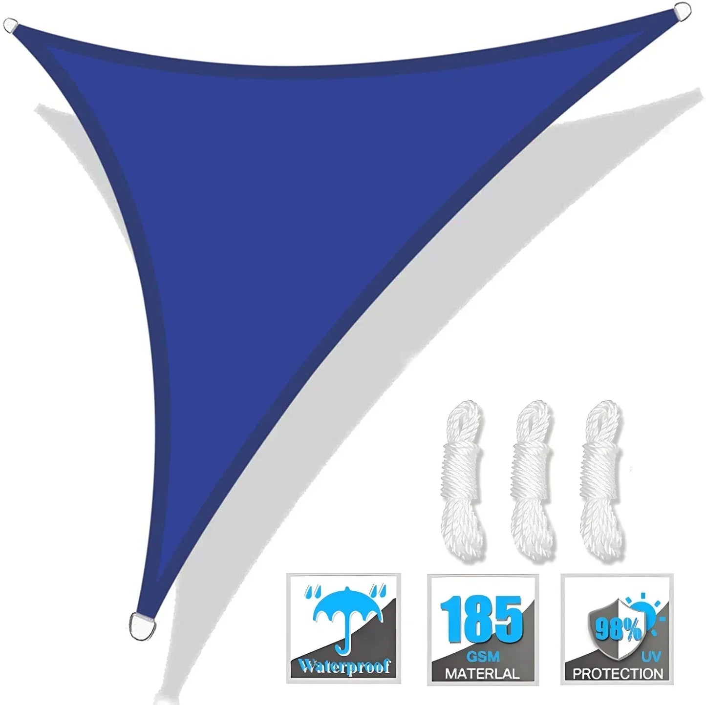 Triangle Sun Shade Sail Canopy UV Block Sunshade For Patio
