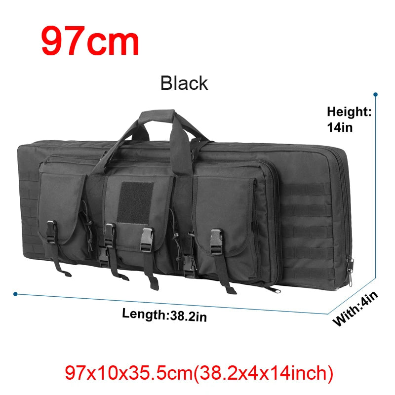 LQARMY Tactical Double Rifle Case Molle Bag for Airsoft