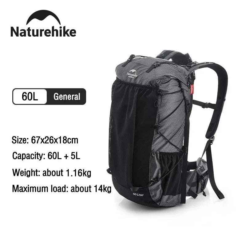 Naturehike Waterproof Mountain Hiking Backpack With Rain Cover
