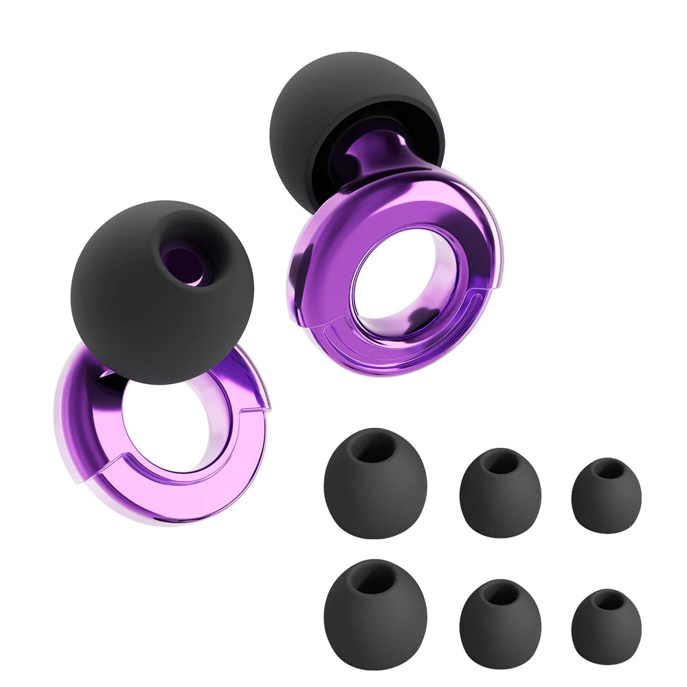 Quiet Ear Plugs For Noise Reduction Soft Reusable Hearing Protection