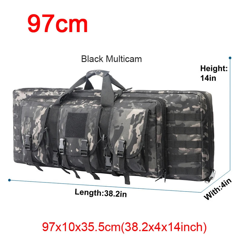 LQARMY Tactical Double Rifle Case Molle Bag for Airsoft
