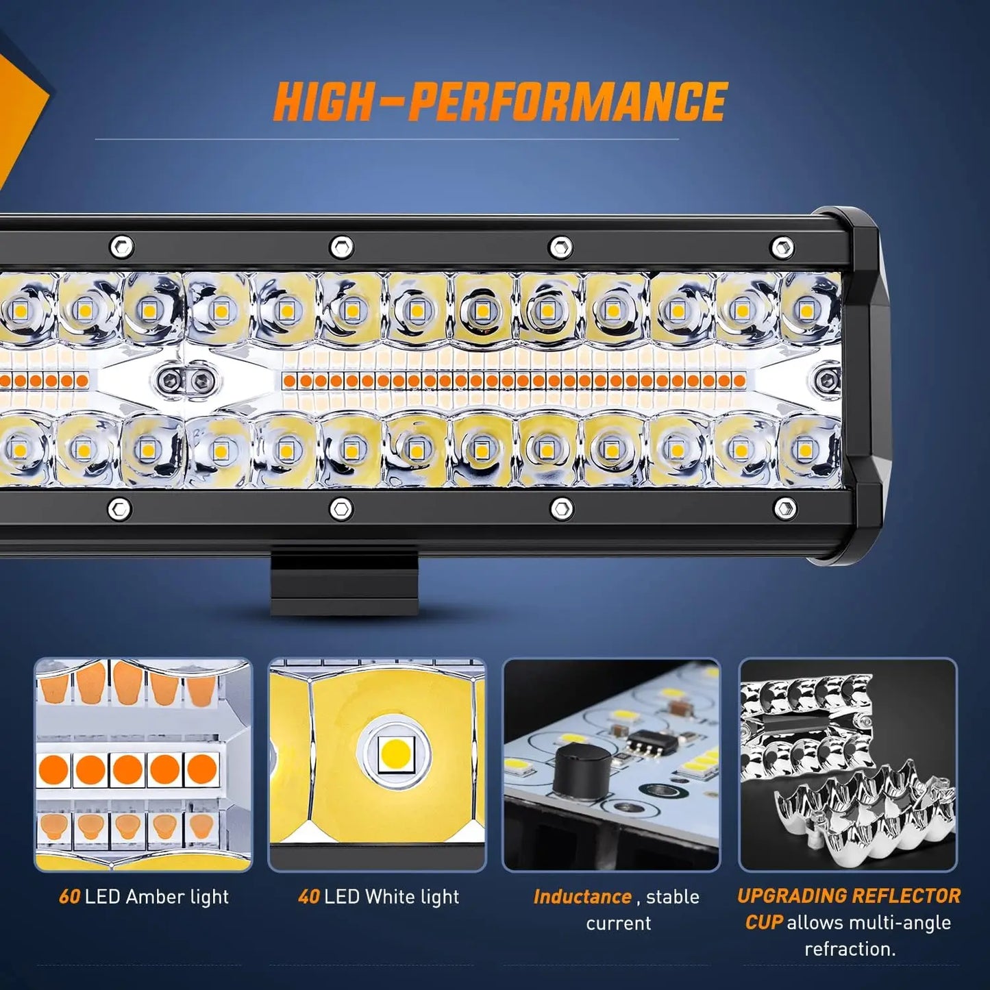 Nilight 300W LED Light Bar For Off Road With Memory