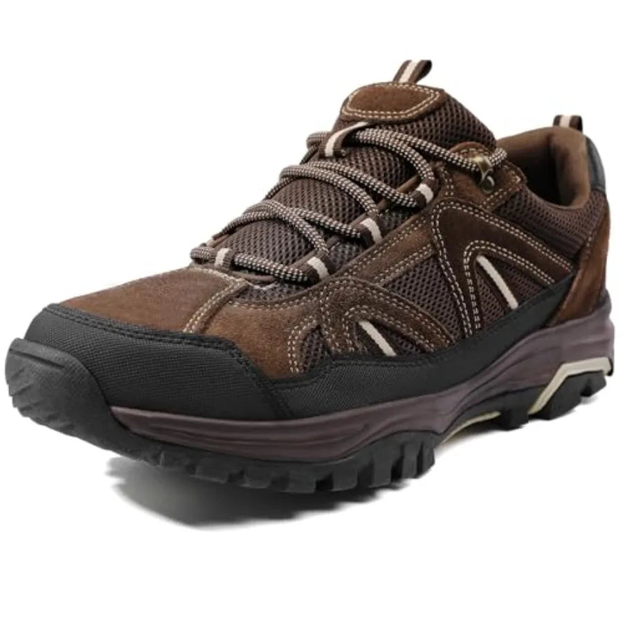 MIXIN Mens Hiking Shoes Lightweight Breathable Anti Slip Low Top Sneakers