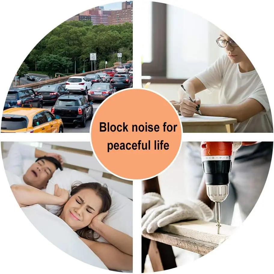 Foam Ear Plugs 32 dB Noise Reduction Soft Disposable