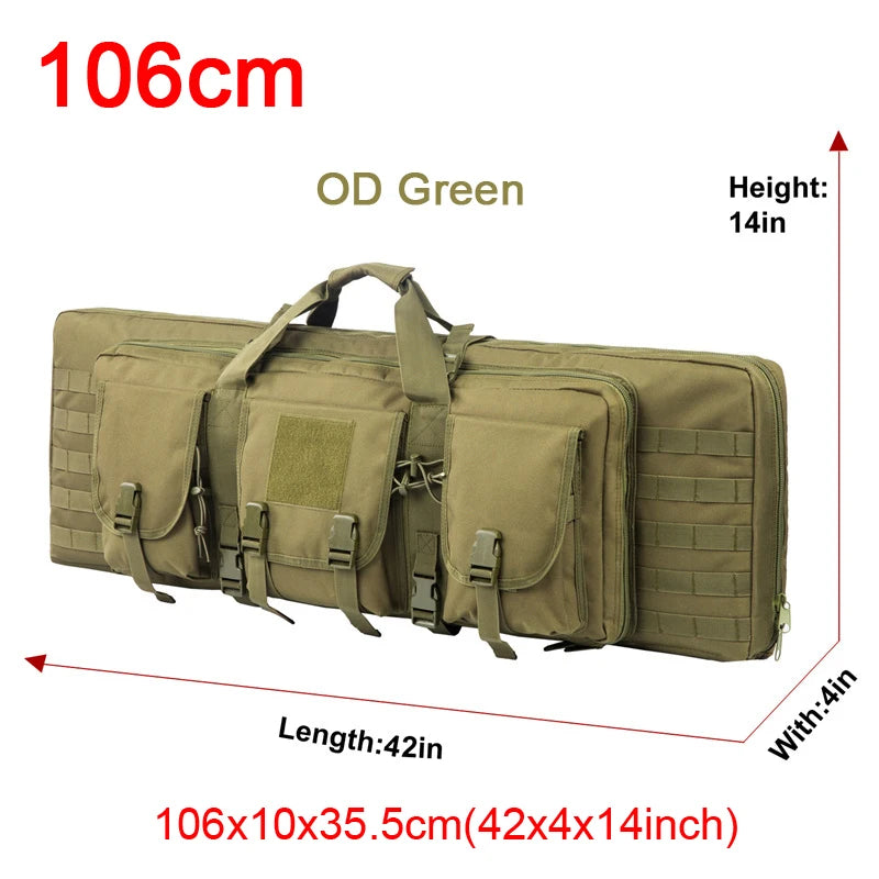 LQARMY Tactical Double Rifle Case Molle Bag for Airsoft