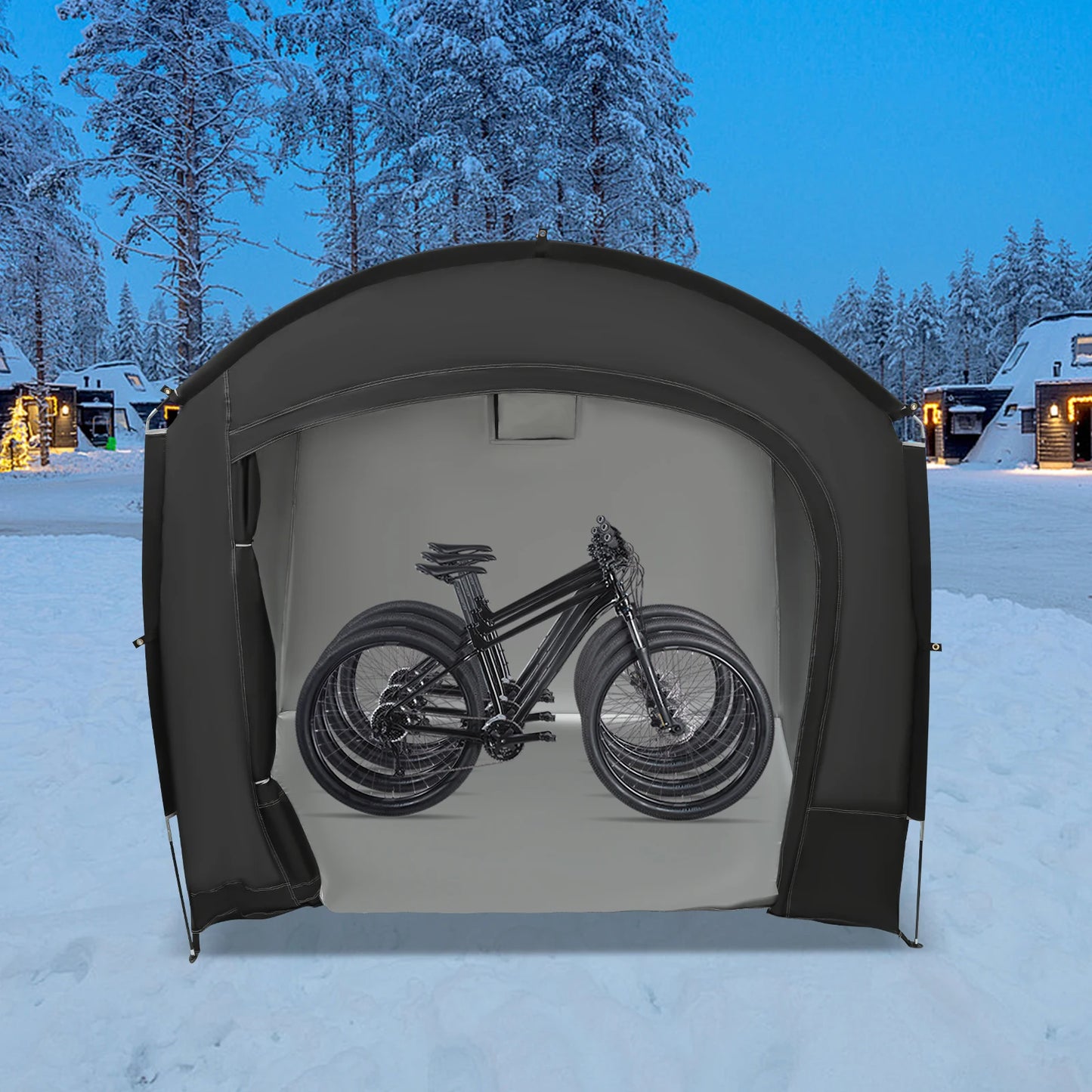 Bike Storage Shed For 1-4 Bikes Portable Waterproof Shelter