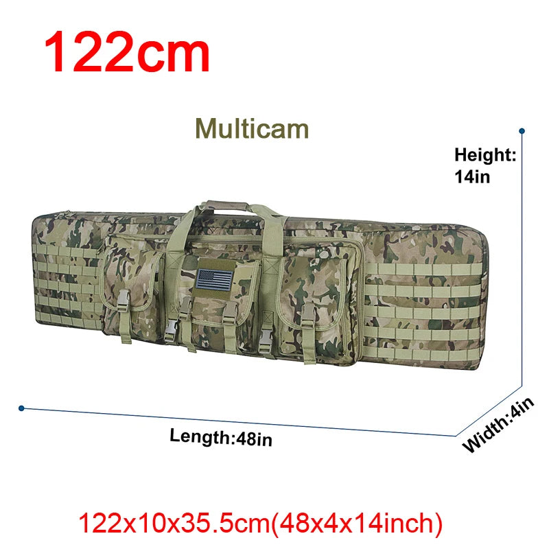 LQARMY Tactical Double Rifle Case Molle Bag for Airsoft