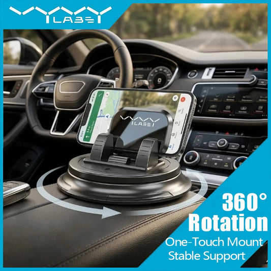 Vyvylabs 360 Degree Rotatable Gravity Auto Lock Car Phone Mount