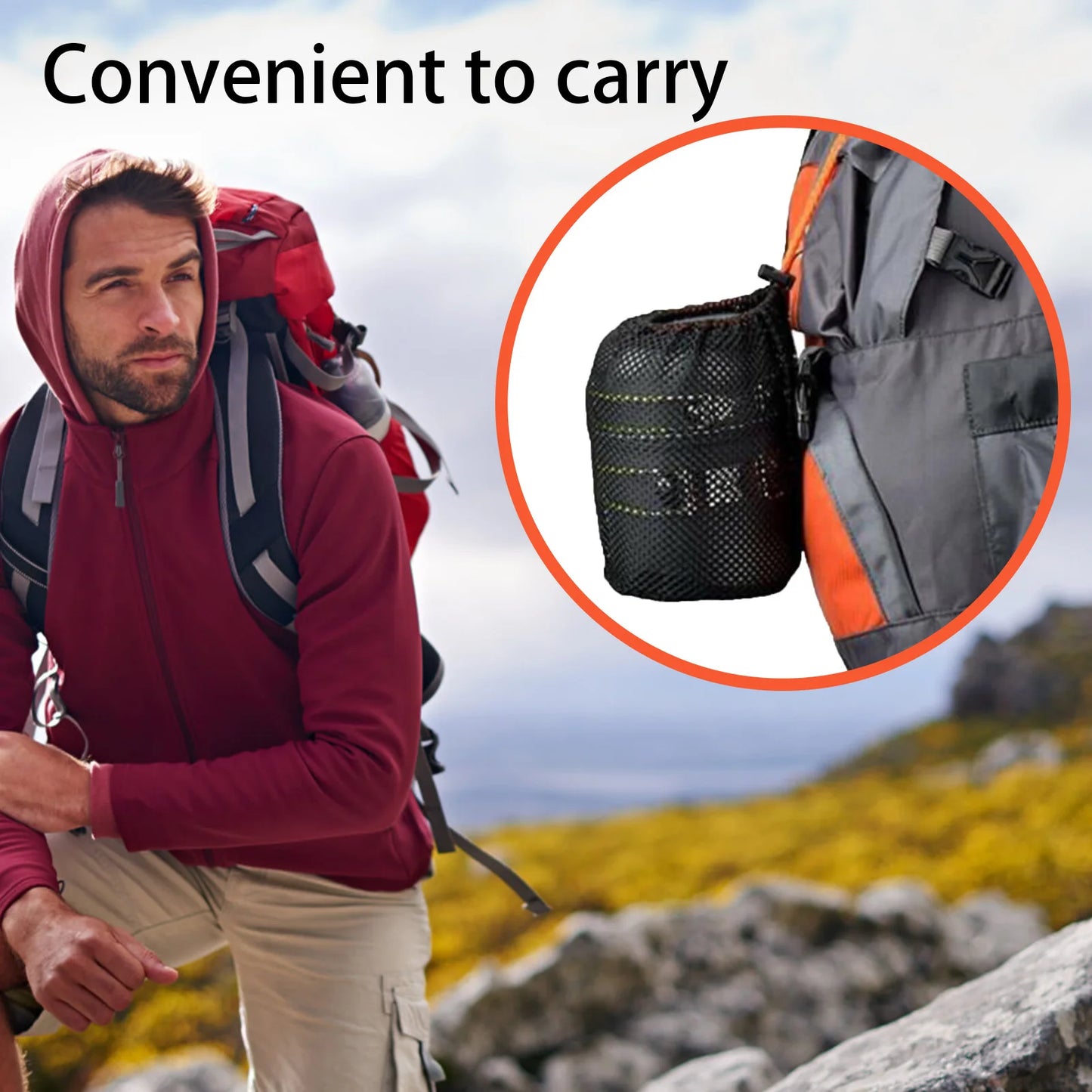 ACRDDKH Portable Camping Cookware Set With Utensils