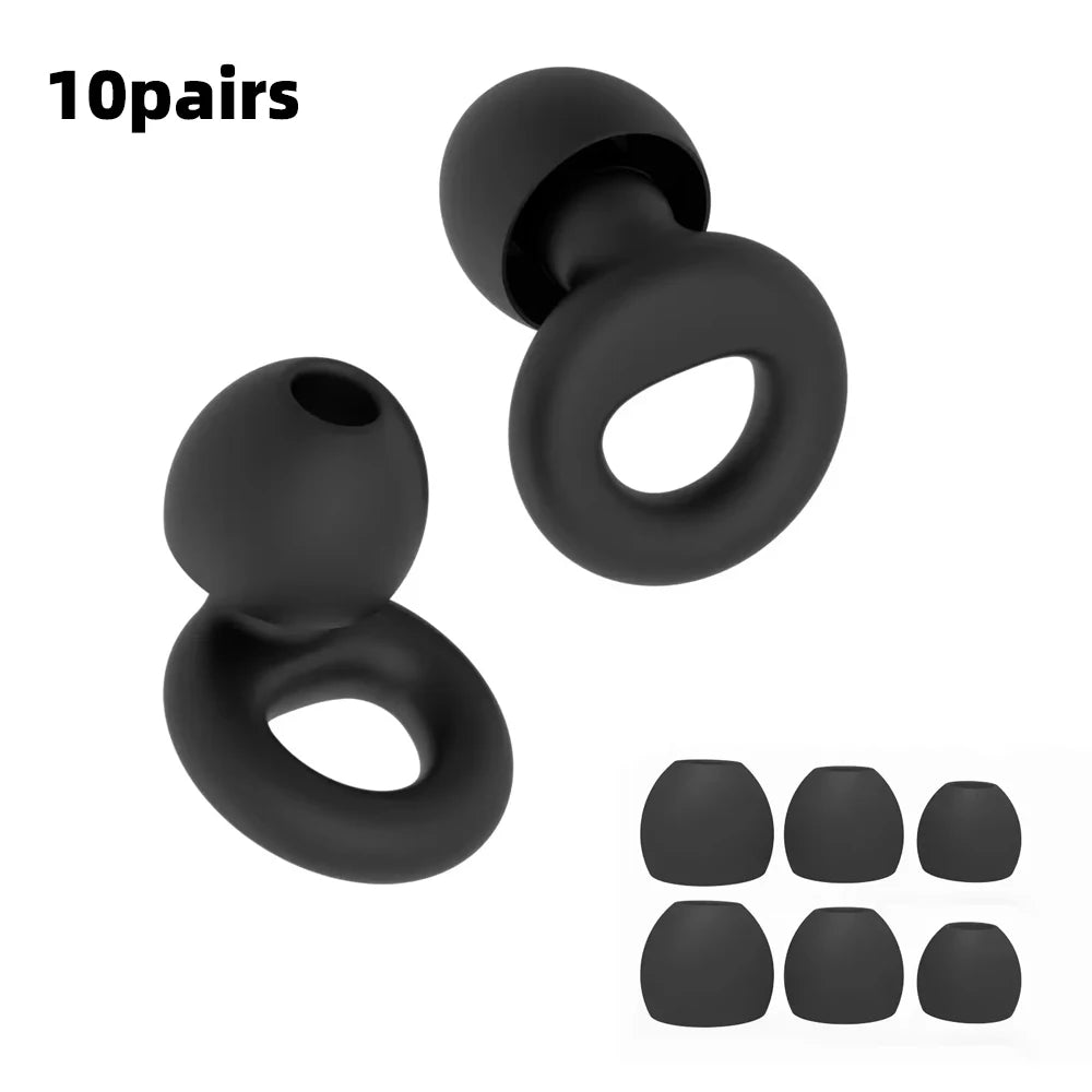 Quiet Ear Plugs For Noise Reduction Soft Reusable Hearing Protection