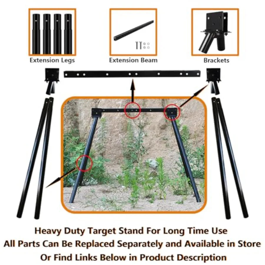 Durable Steel Target Stand For AR500 Shooting Targets