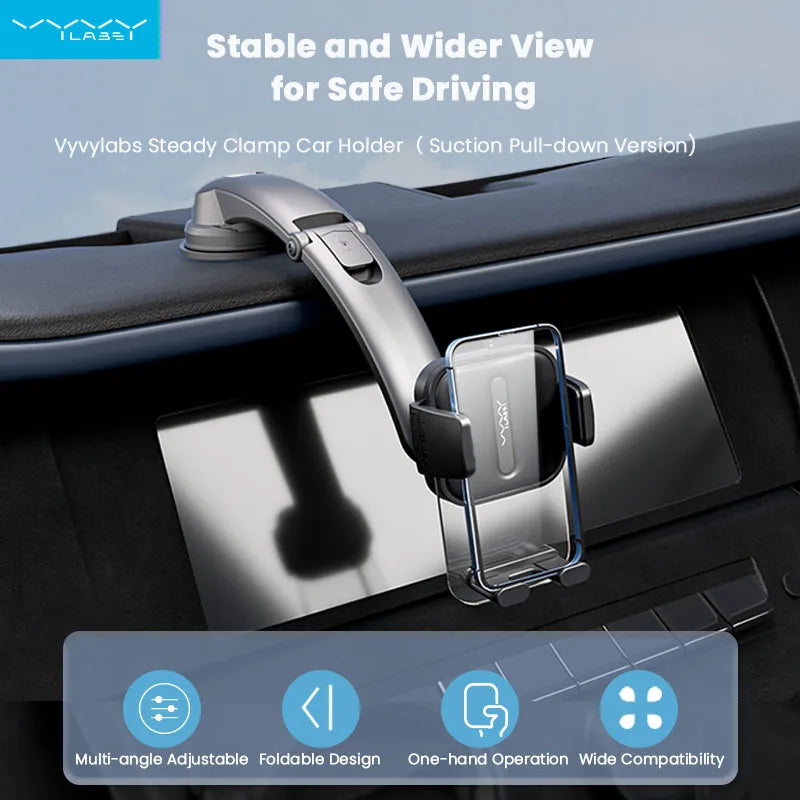 Vyvylabs Universal Car Phone Mount With Suction Cup Base