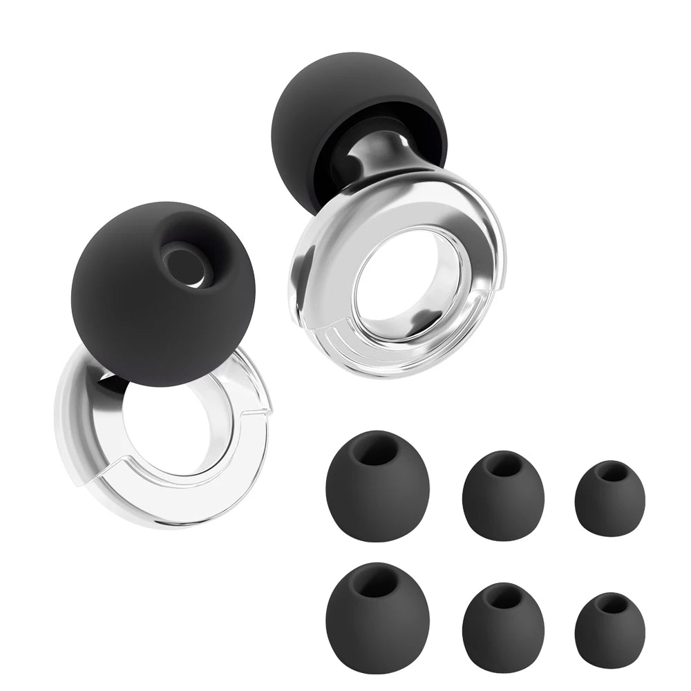Quiet Ear Plugs For Noise Reduction Soft Reusable Hearing Protection