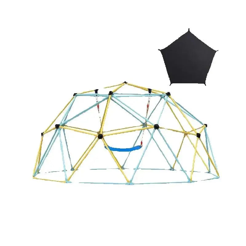 SucceBuy Geometric Dome Climber With Swing Hammock Outdoor