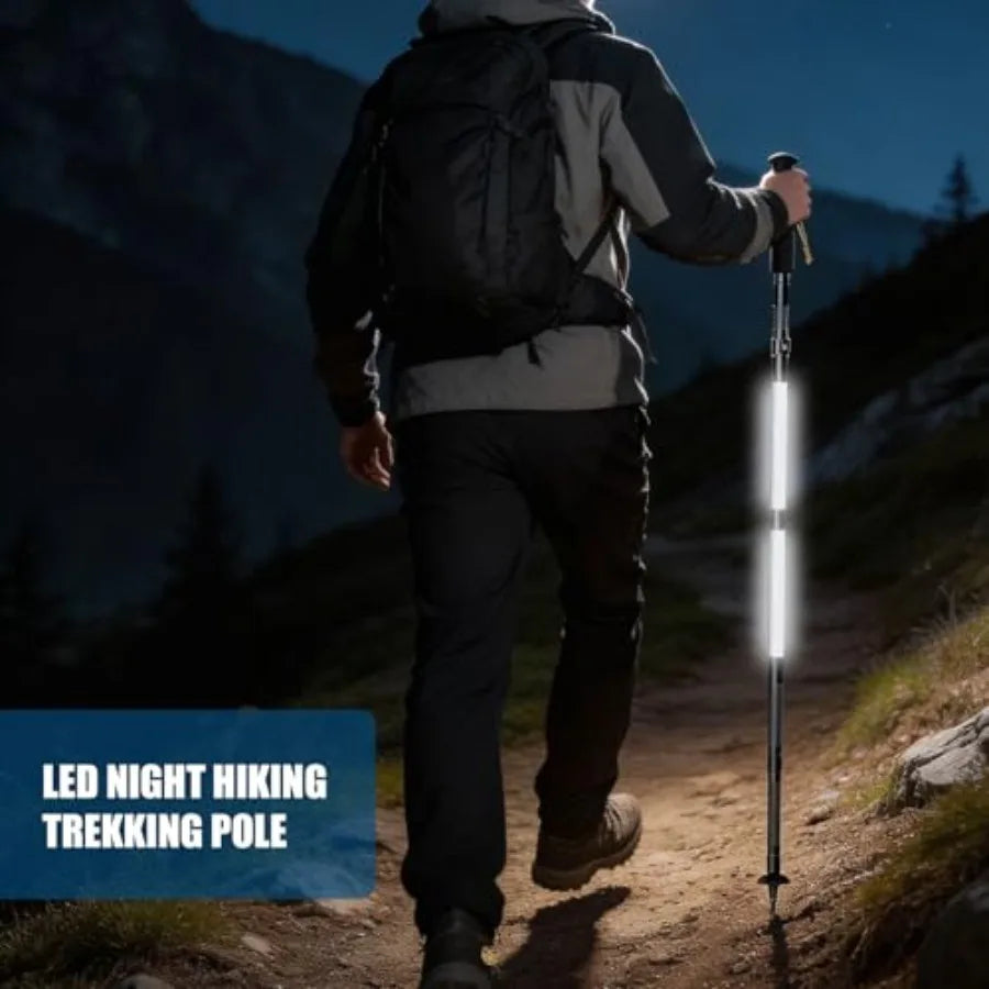 LED Walking Stick With Light 12 In 1 Trekking Pole