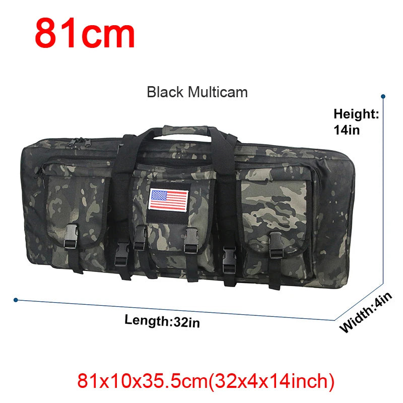 LQARMY Tactical Double Rifle Case Molle Bag for Airsoft