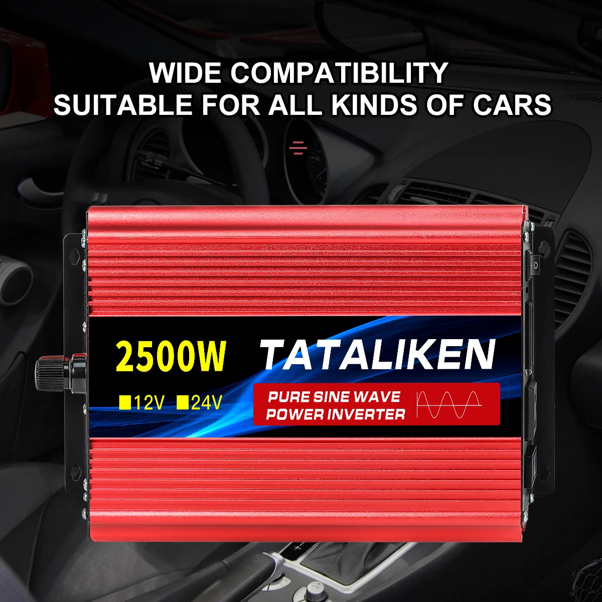 TATALIKEN Pure Sine Wave Inverter 12V-24V To 110V
