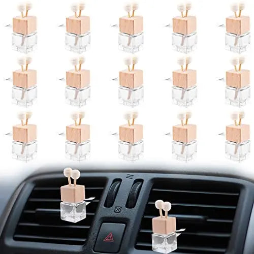 MUDAO Car Vent Air Freshener Diffuser Glass Bottle Sticks