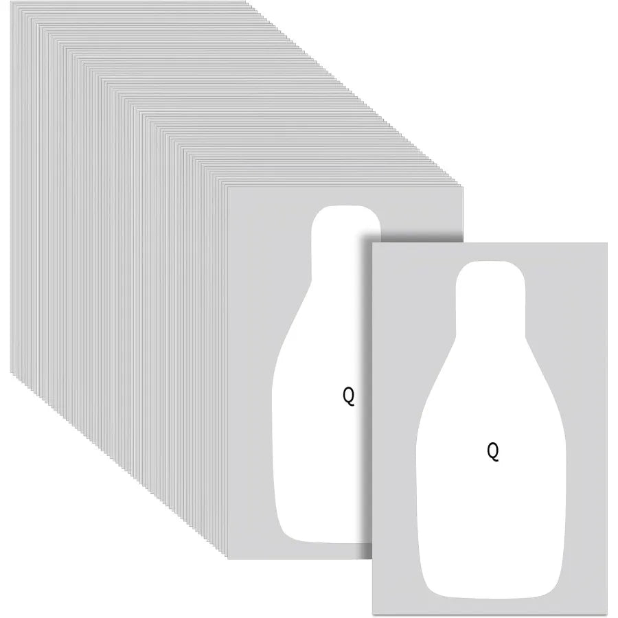 Large Paper Rifle Targets With Center Mass Silhouette For Training