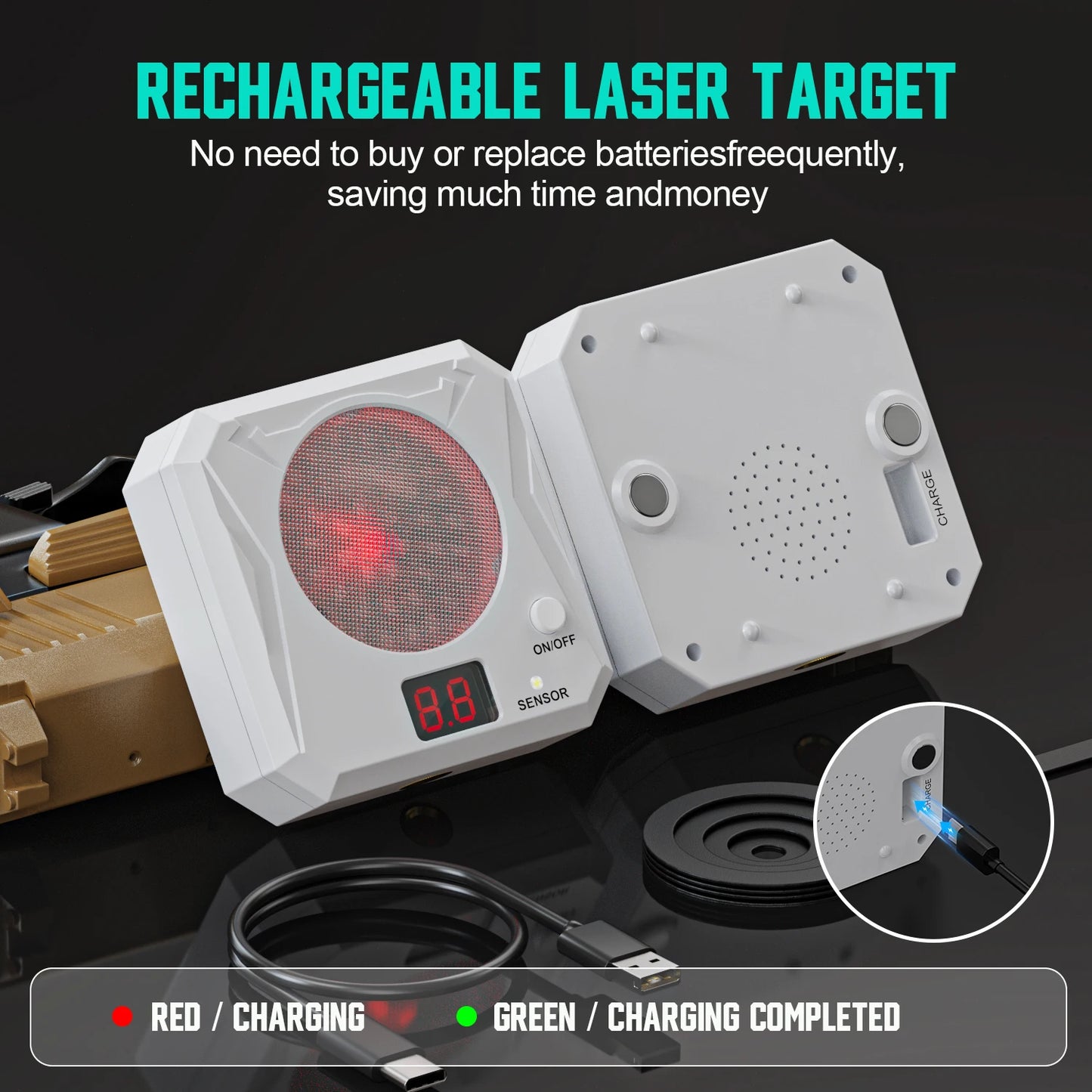 Laser Training Kit Voice Activated Target With Adjustable Sensitivity