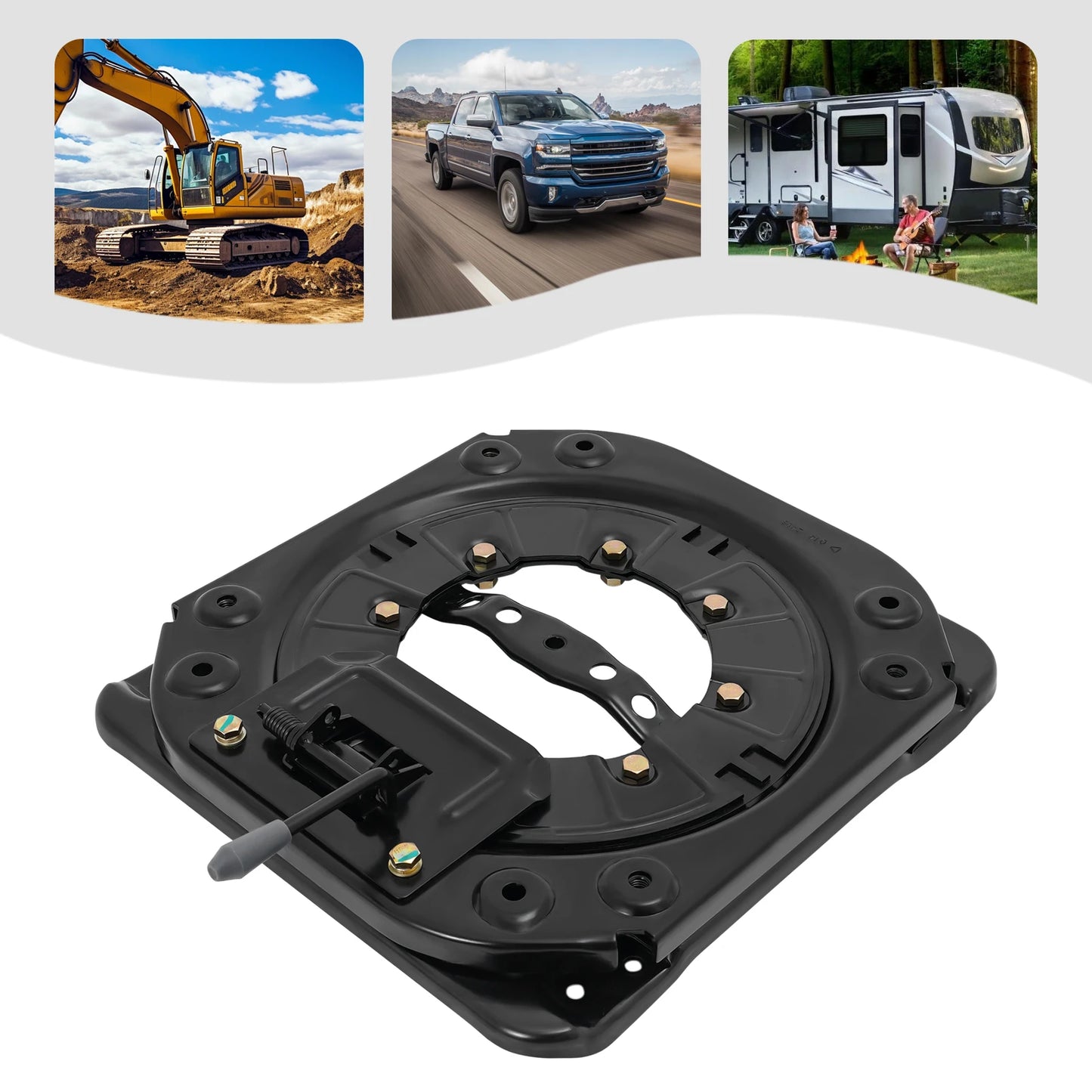 Bymaocar Universal Seat Swivel Base 360 Degree Heavy Duty Steel