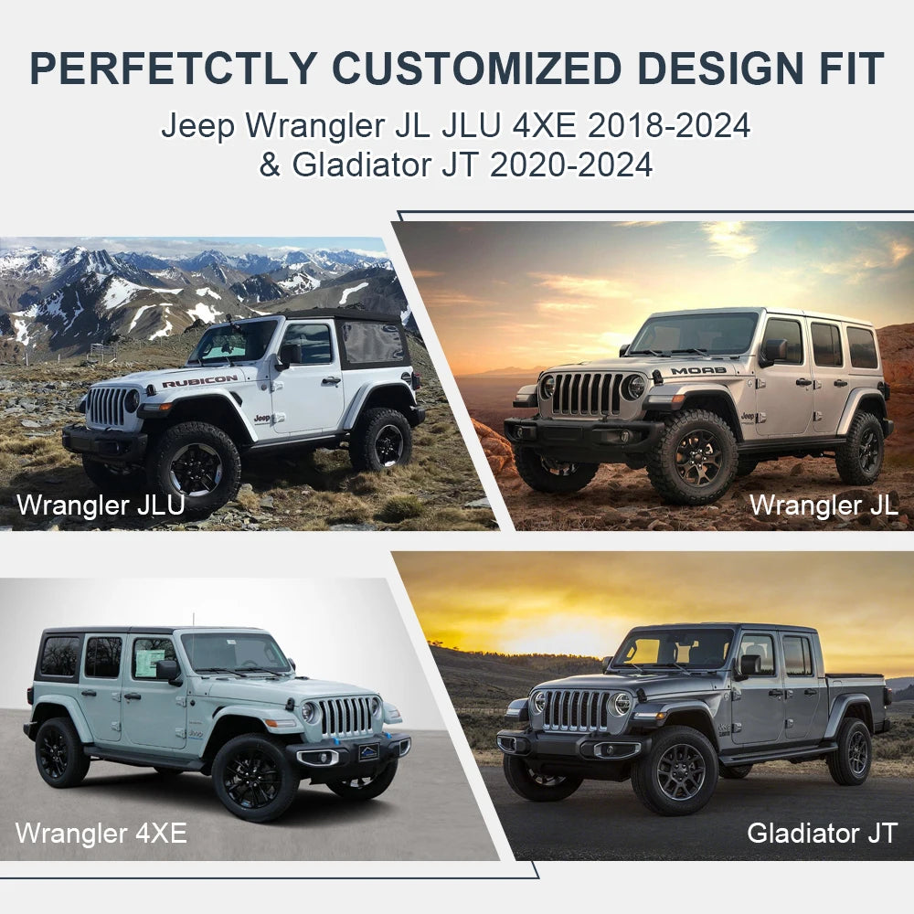 GZJJMY Metal Front Door Storage Box For Wrangler JL JLU