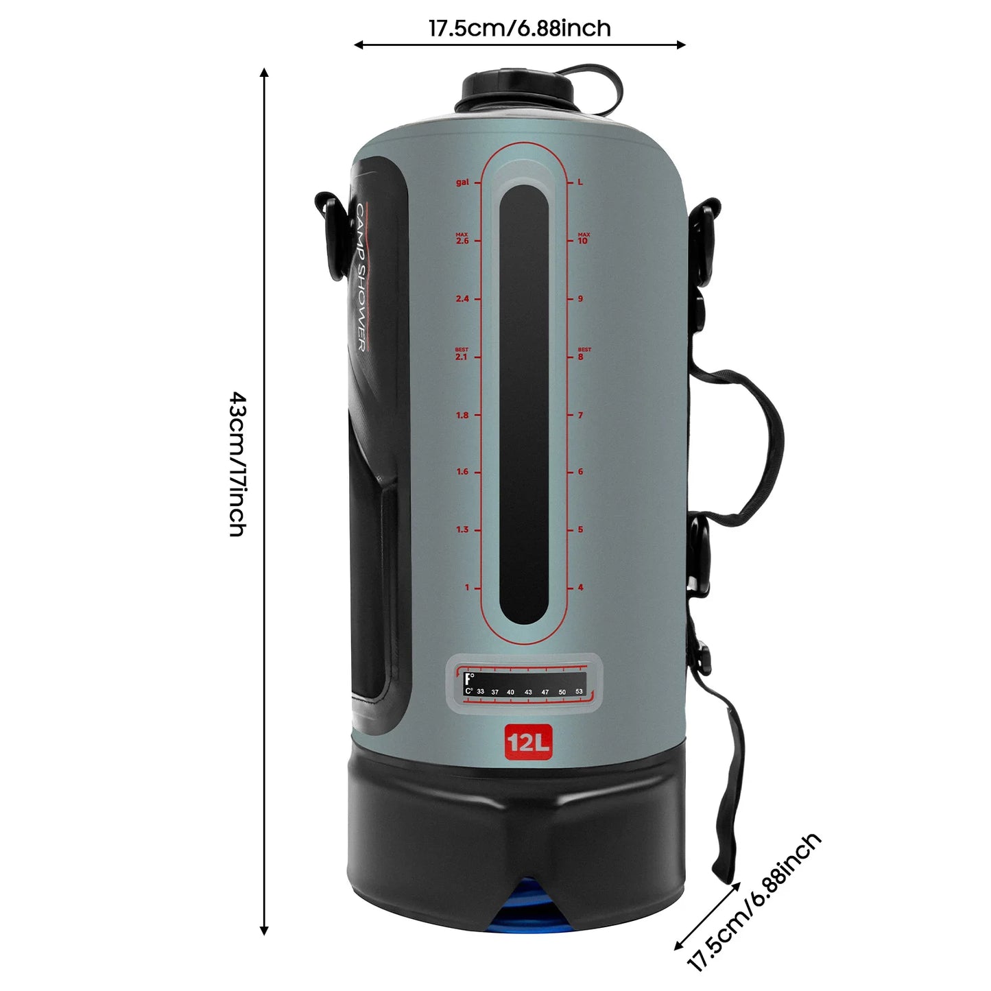 Bymaocar Portable Camping Shower Bag For Outdoor Hiking Adventures