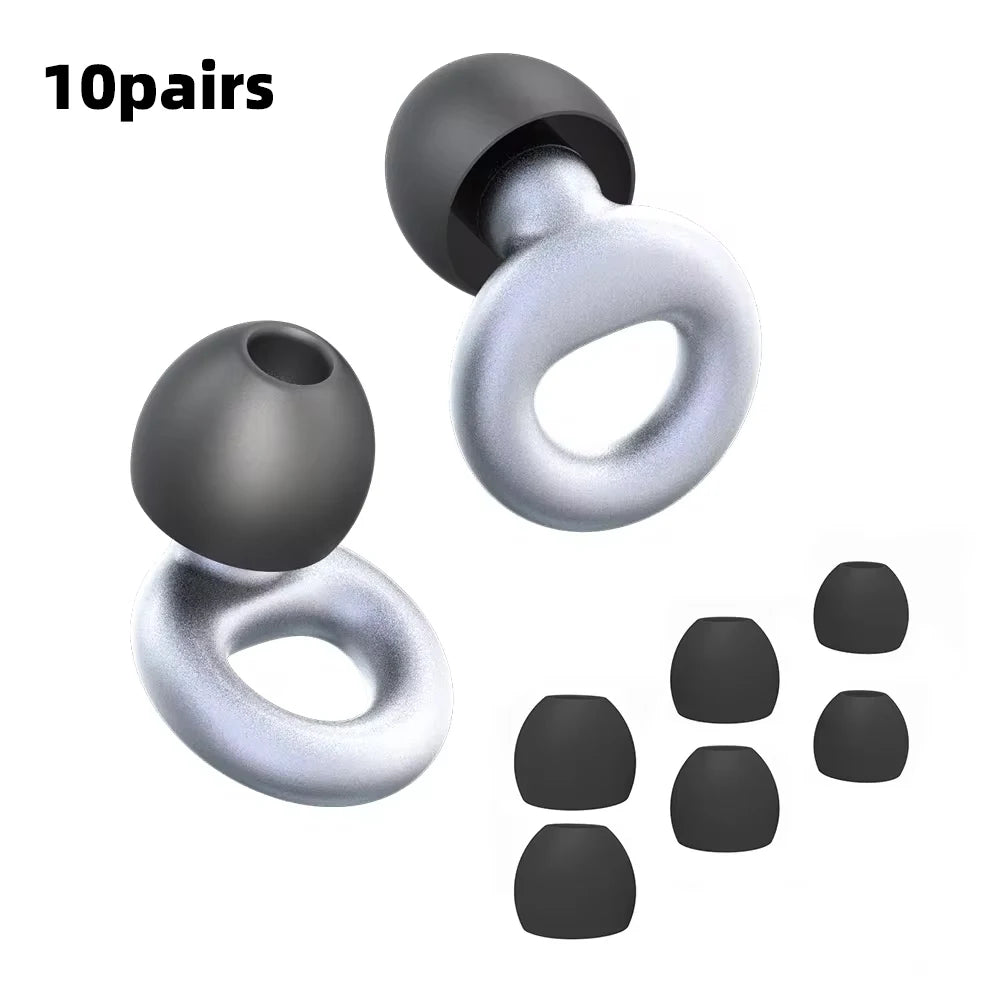 Quiet Ear Plugs For Noise Reduction Soft Reusable Hearing Protection