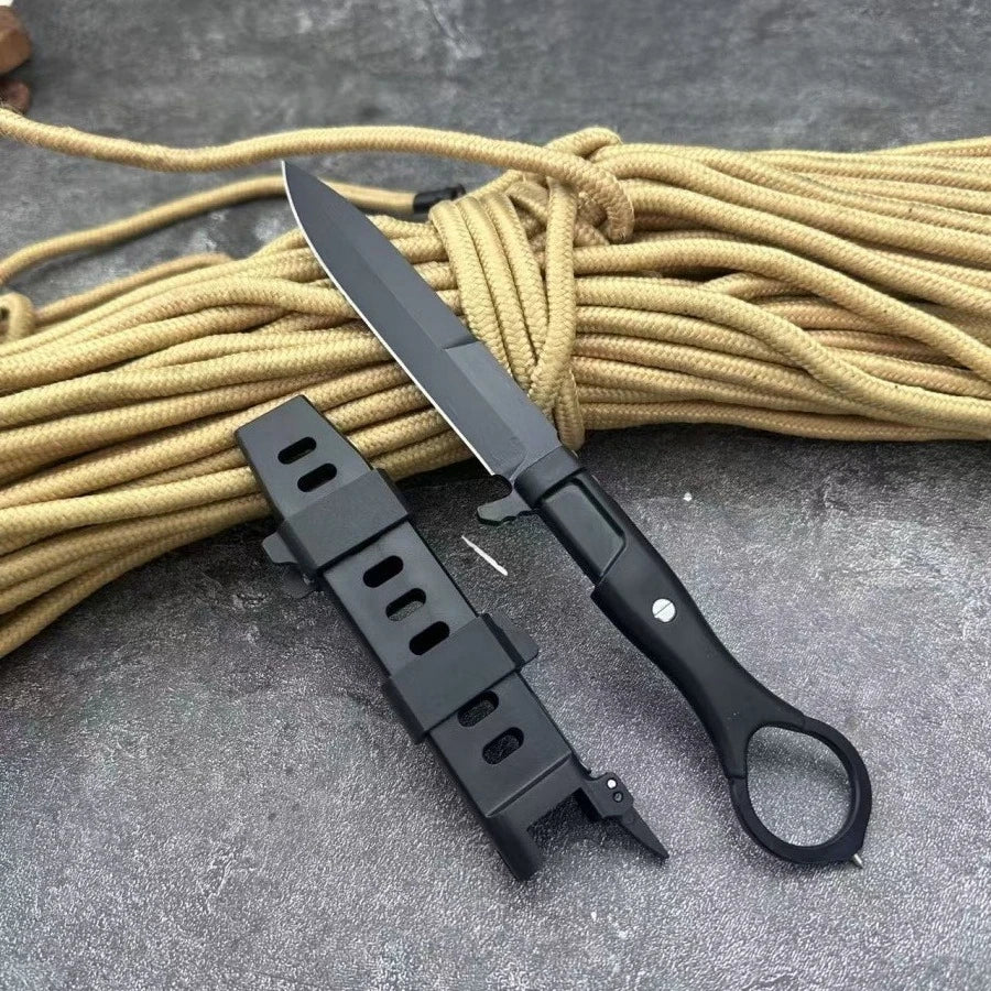 NONEDIY Fixed Blade Knife 8Cr13Mov High Hardness Outdoor Camping Fishing
