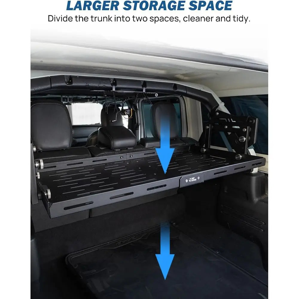 Wrangler JL Cargo Rack Basket 350 Lbs Adjustable Height
