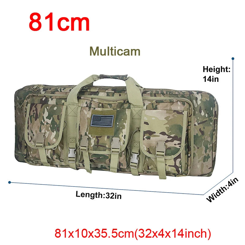 LQARMY Tactical Double Rifle Case Molle Bag for Airsoft
