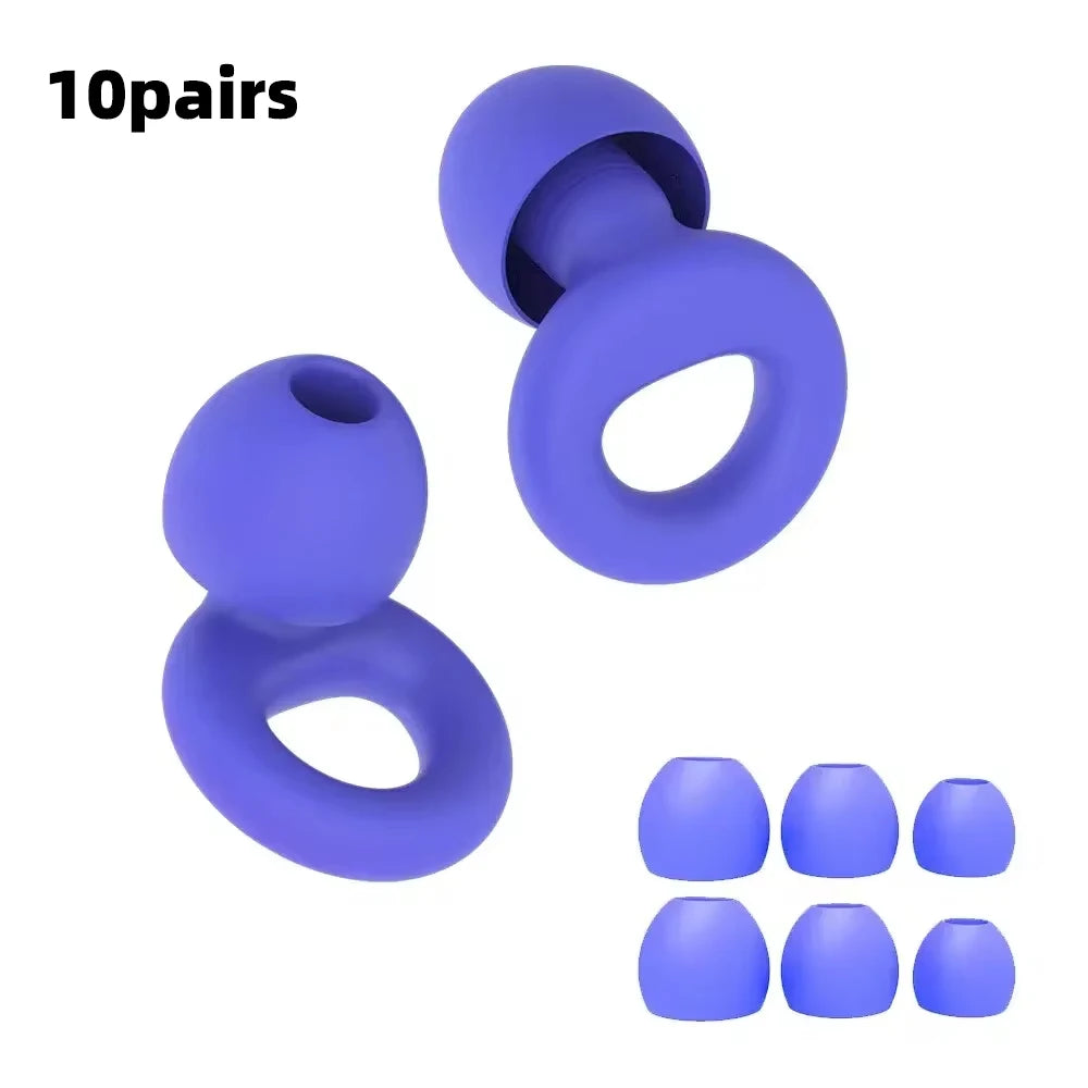 Quiet Ear Plugs For Noise Reduction Soft Reusable Hearing Protection