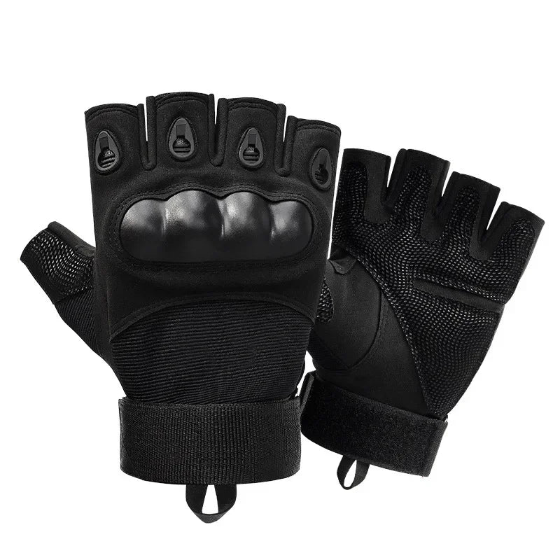 Unisex Tactical Motorcycle Gloves Knuckle Protection Full Finger Cycling