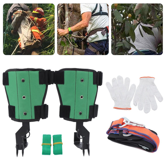 Tree Climbing Nails and Spikes With Foot Straps Safety Belt