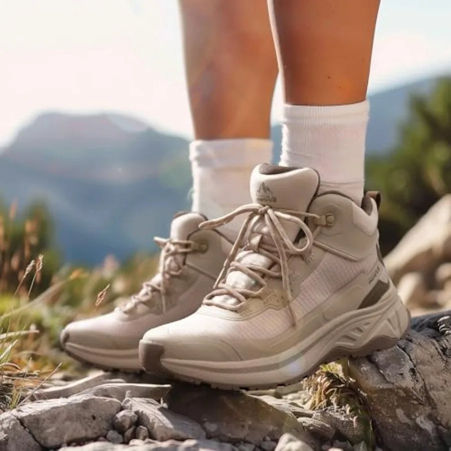 Unisex Waterproof Ankle Hiking Boots Lightweight For Outdoor Trekking