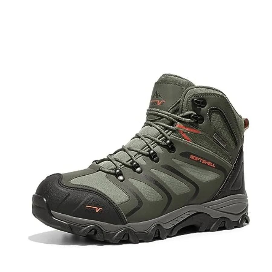 Men's Ankle High Waterproof Hiking Boots Outdoor Lightweight Trekking Shoes