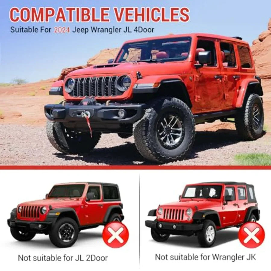 Jeep Wrangler JL JLU 4XE Trunk Side Storage Bin Organizer