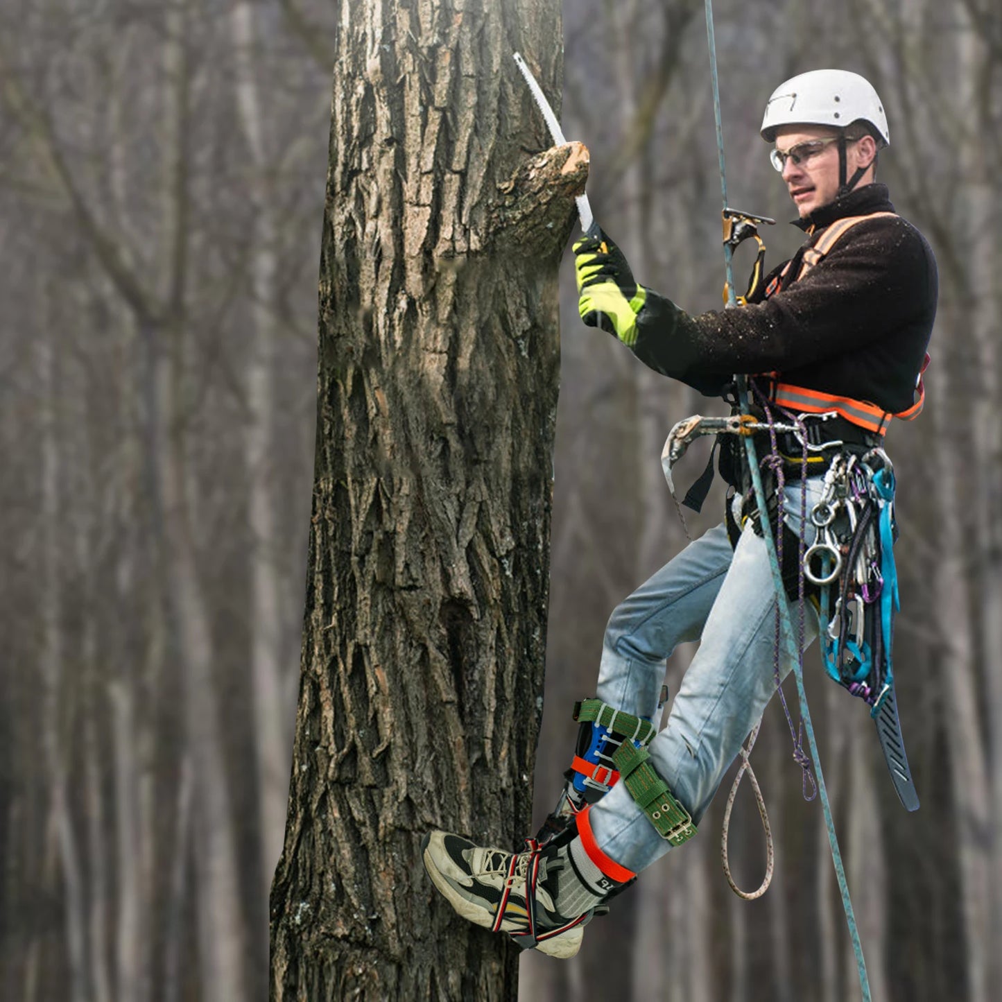 Portable Tree Climbing Tool With Safety Belt For Indoor Climbing
