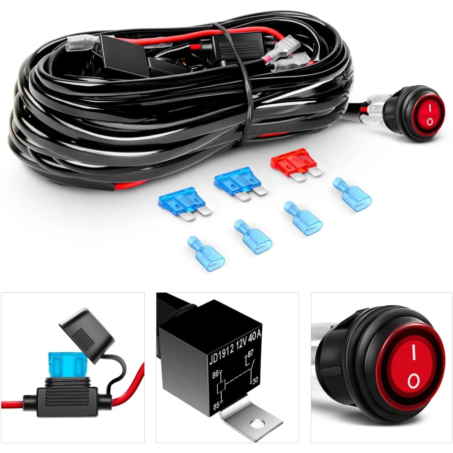 Nilight LED Pods 42W Driving Lights Spot Flood Offroad